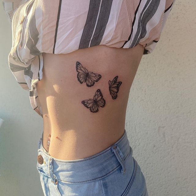 tatouage papillons